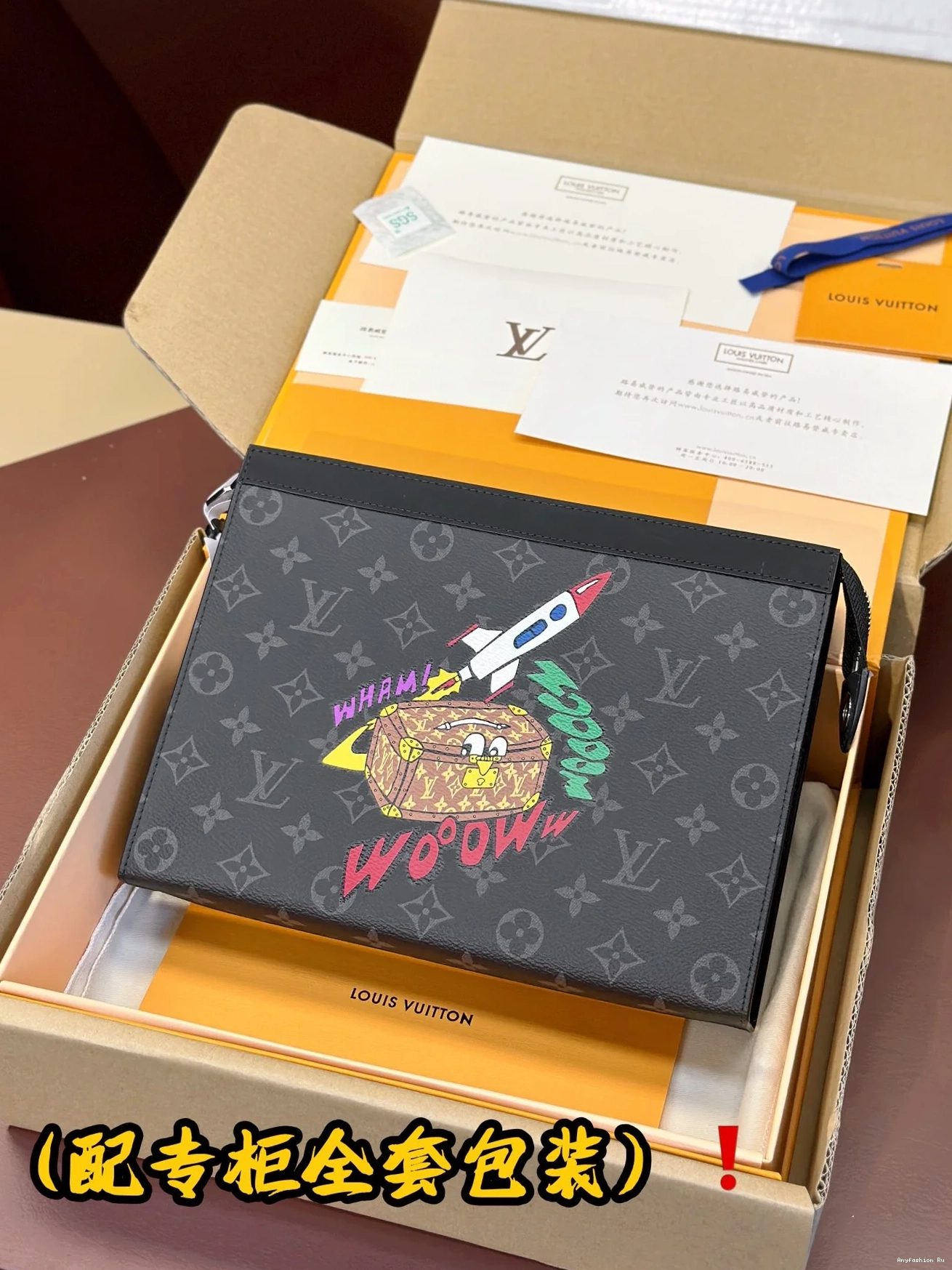56281 Clutch Vuitton Bags WaterResistant Louis 0801